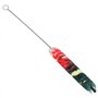 Brosse de nettoyage, pinceau de nettoyage Piccolo, canne à flûte métallique colorée pour entretien base, pour piccolos et autres