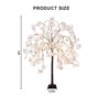 arbre rose lumineux avec faus