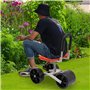 Tabouret de Jardin d'extérieur avec Dossier Pliable et Hau