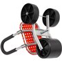 HUGDSB Chariot de Jardin à roulettes avec siège de Travail à 3 Roues, Tabouret de Jardin d'extérieur avec Dossier Pliable et Hau