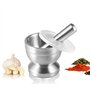 Mortier Pilon Cuisine, Ensemble mortier et pilon Broyeur à épices en pierre Ensemble de pilon à mortier, broyeur à épices en aci
