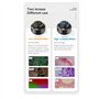 QBREZA Microscope Optique Écran IPS Haute définition de 7 Pouces Grand écran Double Source de lumière LED Microscope numérique 2