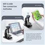 QBREZA Microscope numérique avec Double Source de lumière LED, Mise au Point Rapide et luminosité réglable, capacité de la Batte