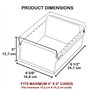Acrimet Boîte à Fiches Organisateur 4'' x 6’', Base en Métal Robuste (Index AZ et un Séparateur Plastique Inclus) (Base Grid ave