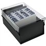 Acrimet Boîte à Fiches Organisateur 4'' x 6’', Base en Métal Robuste (Index AZ et un Séparateur Plastique Inclus) (Base Noire av