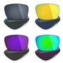 Mryok Lot de 4 paires de verres polarisés de rechange pour lunettes de soleil Oakley Fuel Cell – Noir IR/or 24 carats/violet pla