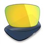 Mryok Lot de 4 paires de verres polarisés de rechange pour lunettes de soleil Oakley Fuel Cell – Noir IR/or 24 carats/violet pla