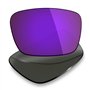 Mryok Lot de 4 paires de verres polarisés de rechange pour lunettes de soleil Oakley Fuel Cell – Noir IR/or 24 carats/violet pla