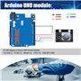 Taiss KY-040 KY-040 Lot de 5 modules d'encodeur rotatif à 360° avec bouton poussoir pour l'électronique automobile et audio mult