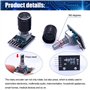 Taiss KY-040 KY-040 Lot de 5 modules d'encodeur rotatif à 360° avec bouton poussoir pour l'électronique automobile et audio mult