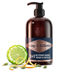 Gillette King C Nettoyant 3-en-1 Pour Barbe