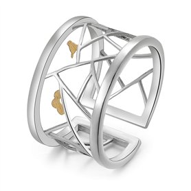Lotus Fun S925 Bague pour femme en argent sterling avec découpe en papier oriental