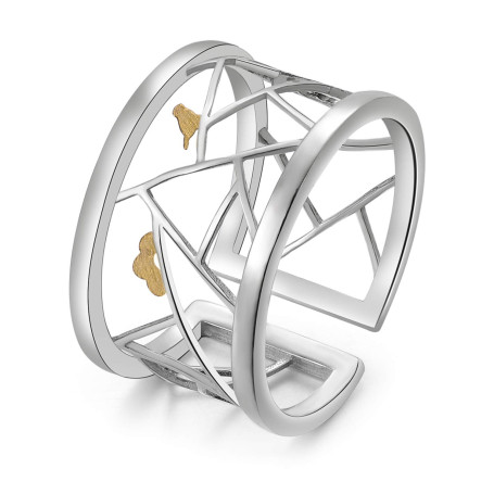Lotus Fun S925 Bague pour femme en argent sterling avec découpe en papier oriental