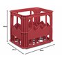 Stefanplast Casier à bouteilles pour 12 bouteilles - Marron - 40 x 30 x 35 cm