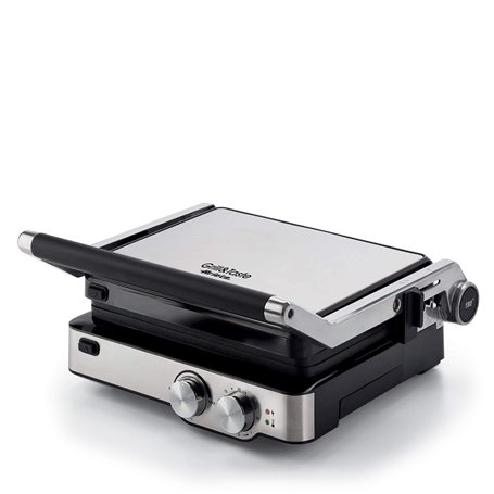 Ariete 1918 Grill & Taste Electrique 2000W Plaques Amovibles Plaque Flottante 5 Niveaux Températures d'Ouverture 180 Degrés Cold