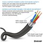 Enrouleur de câble DIY 4 prises standard Schuko, câble H05VV-F3G1.5MM2, 15M, CE