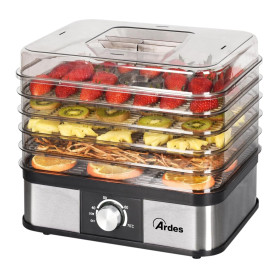 ARDES - AR1K15 Déshydrateur Alimentaire pour Fruits Légumes Champignons Déshydratation Rapide - 5 Clayettes Lavables