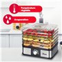 ARDES - AR1K15 Déshydrateur Alimentaire pour Fruits Légumes Champignons Déshydratation Rapide - 5 Clayettes Lavables, Températur