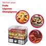 ARDES - AR1K15 Déshydrateur Alimentaire pour Fruits Légumes Champignons Déshydratation Rapide - 5 Clayettes Lavables, Températur