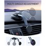 Support de téléphone portable de voiture magnétique ventouse universel [rotation 360° & aimants N52] support de téléphone voitur