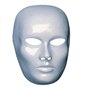 masque neutre blanc en plastique fin