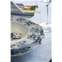 Excelsa I Bari Service de vaisselle 12 pièces en porcelaine New Bone China, décoration de cartes à jouer