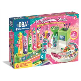 Clementoni Idea 18860 Surligneur d'atelier avec Plus de 50 Accessoires – Jouet créatif