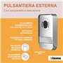 Bticino 318913 Easykit Plus Vidéophone monofamilial Plug-In 2 fils avec: 1 bouton extérieur avec sonnette et caméra, 1 moniteur 