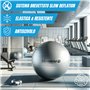 TONKEY ACTIVE LIFE PEZZI Maxafe Ballon de Gymnastique avec Pompe Originale Noir 65 cm