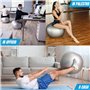 TONKEY ACTIVE LIFE PEZZI Maxafe Ballon de Gymnastique avec Pompe Originale Noir 65 cm