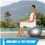 TONKEY ACTIVE LIFE PEZZI Maxafe Ballon de Gymnastique avec Pompe Originale Noir 65 cm
