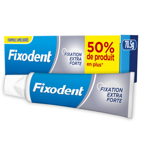 Fixodent Original et Antibactérien Crème Adhésive Pour Prothèses Dentaires 70