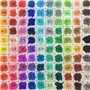 FIBRACOLOR Marqueurs 100 couleurs Lot de 100 feutres pointe conique en 100 couleurs différentes, superlavables