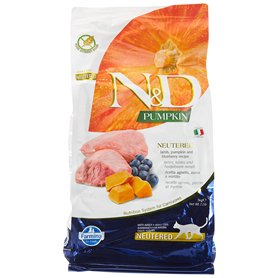 N&D Pumpkin Cat Lamb & Blueberry NEUTERED Adult 5 KG