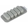 Electraline 71707 Pack de 5 clips de câble magnétiques avec bande métallique adhésive incluse