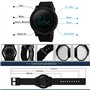 FeiWen Grand Cadran Digital Sport Montres Bracelet de Mixte 50M Étanche Plastique de la Lunette et Caoutchouc Ruban Outdoor Mult