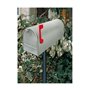 ALUBOX Boîte Aux Lettres Américaine 22X17X48 cm Boîte Postale en Tôle Galvanisée Boîte Postale Extérieure Format Magazine avec D