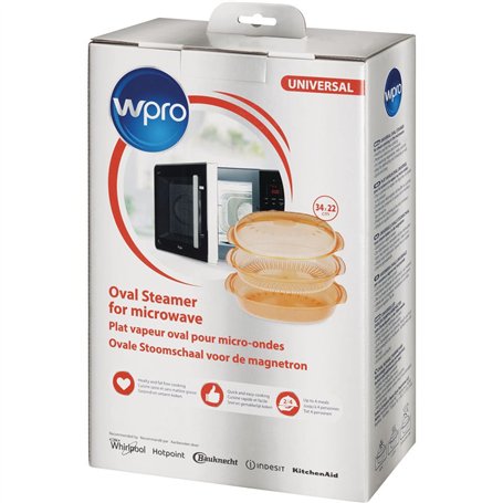 bol à vapeur ovale universel pour micro-ondes 34*22 cm