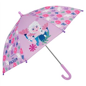 Disney Frozen Parapluie Rose pour Fille 3 4 5 6 Ans - Parapluie La Reine des Neiges Résistant au Vent Solide pour Ecole Maternel