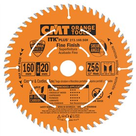CMT – 273.160.56h – Scie circulaire ITK plus HW 160 x 1.7 x 20 (+ 16) Z = 56 ATB + S
