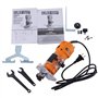 CMT CMT10 Fraise électronique professionnelle pour bords 550 W-230 V avec pinces 6/8 mm, orange/noir