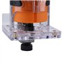 CMT CMT10 Fraise électronique professionnelle pour bords 550 W-230 V avec pinces 6/8 mm, orange/noir