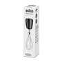 Braun Household Fouet en acier inoxydable MQS 050 BK, avec système EasyClick Plus, accessoire pour mixeur plongeant Braun Househ