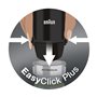Braun Household Fouet en acier inoxydable MQS 050 BK, avec système EasyClick Plus, accessoire pour mixeur plongeant Braun Househ