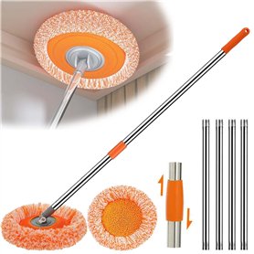 Balai serpillère réglable for Murs et sols – Tête rotative à 360°