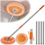 Balai serpillère réglable for Murs et sols – Tête rotative à 360°