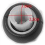 Pommeau de vitesse Cunluna Noir Ergonomique pour Peugeot 807 2002-2011 et Expert 2004-2007, Cuir PU, Métal, 1 pièce