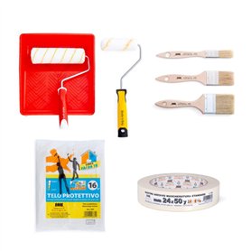 PENNELLIFICIO 2000 | Kit de peinture professionnelle composé de grand rouleau et petit rouleau