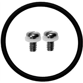 Cressi O-Ring + Case Back Screws Watch Style Computer Joint torique + vis de Fixation du boîtier Unisex-Adult