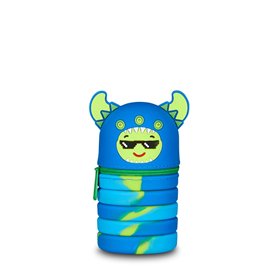 Mitama Porte-Stylo Scolaire Extensible pour Enfants - Trousse Multicolore Monster Boy - Ouverture avec Fermeture éclair